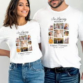Foto Collage Herdenkings T-Shirt Funeral Memorial