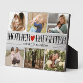 Foto Collage Houten Textuur Moeder Dochter Fotoplaat (Zijkant)