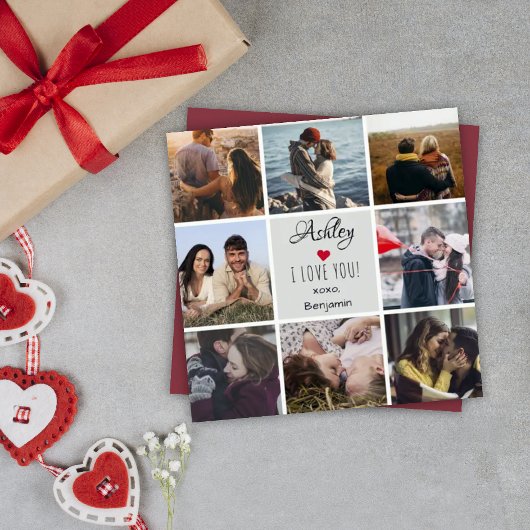 Foto Collage ''I love you'' Valentijnsdag