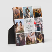 Foto Collage ''I love you'' Valentijnsdag Fotoplaat (Voorkant)