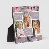 Foto Collage 'In Loving Memory' met Bloemen Herden Fotoplaat (Voorkant)