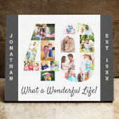 Foto Collage ingesteld op 40 Gray White Custom Canvas Afdruk