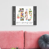 Foto Collage ingesteld op 40 Gray White Custom Canvas Afdruk (Insitu (Woonkamer))