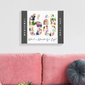 Foto Collage ingesteld op 60 Gray White Custom Canvas Afdruk (Insitu (Woonkamer))