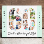 Foto Collage ingesteld op Number 60 Mint White Cus Canvas Afdruk<br><div class="desc">Creëer uw eigen unieke 60e Birthday Gift. Dit slimme canvas is een geweldige manier om je fotocollage weer te geven. De sjabloon is opstelling klaar voor u om uw favoriete foto's toe te voegen, die automatisch in de vorm van aantal 60 zullen verschijnen. U kunt ook jouw naam en geboortejaar...</div>