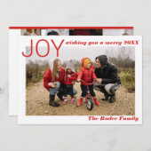 Foto Collage Jaaroverzicht Feestdagenkaart (Voorkant / Achterkant)