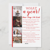 Foto Collage Jaaroverzicht Feestdagenkaart (Achterkant)