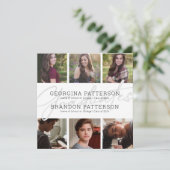 Foto Collage Joint Afstuderen Invitation Kaart (Staand voorkant)