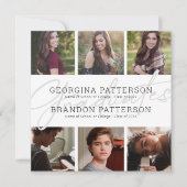 Foto Collage Joint Afstuderen Invitation Kaart (Voorkant)