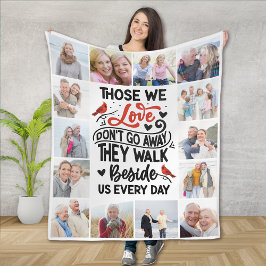 Foto Collage Kardinaal Memorial Quote Fleece Deken