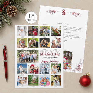 Foto Collage Kerstbrief Jaaroverzicht Flyer