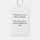 Foto-collage Kerstcadeautag Cadeaulabel (Achterkant)