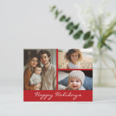 Foto: Collage Kerstfeestdag Foto Feestdagenkaart (Staand voorkant)