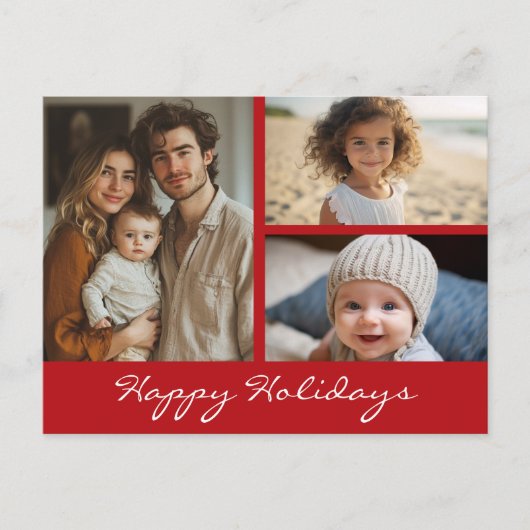 Foto: Collage Kerstfeestdag Foto Feestdagenkaart (Voorkant)