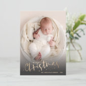 Foto Collage Kerstmis Geboorte Aankondiging (Staand voorkant)