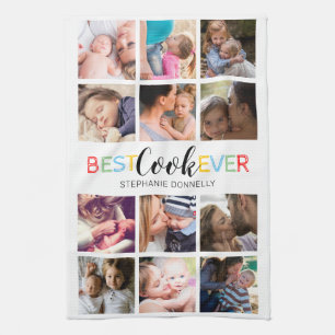 Foto Collage Keukenhanddoeken voor de Beste Kok Oo
