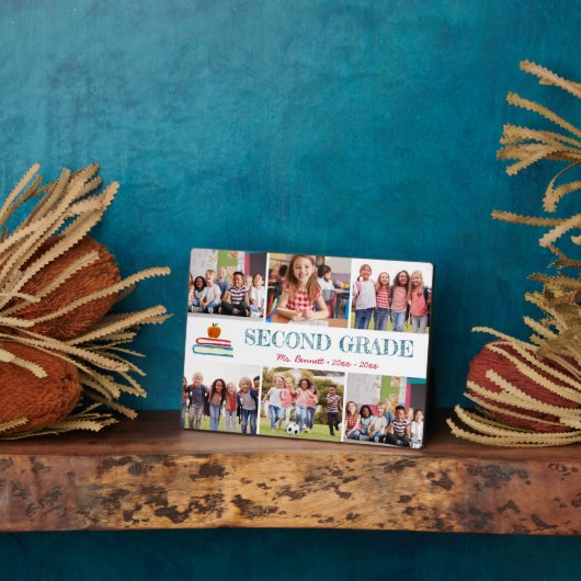 Foto Collage Kinder School Year Keepslag Fotoplaat (Zijkant)