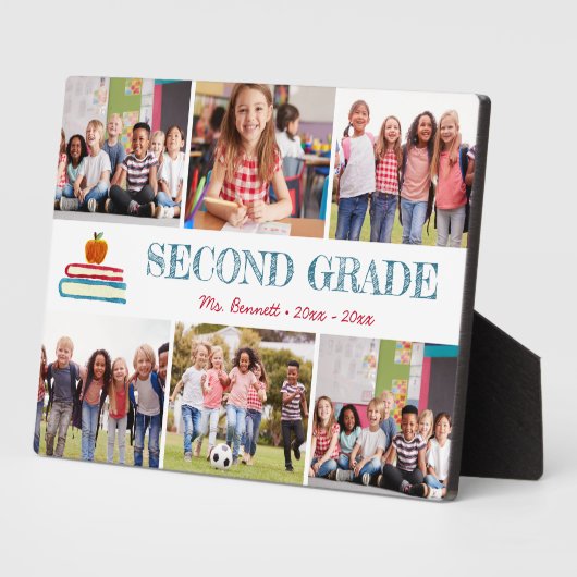 Foto Collage Kinder School Year Keepslag Fotoplaat (Zijkant)