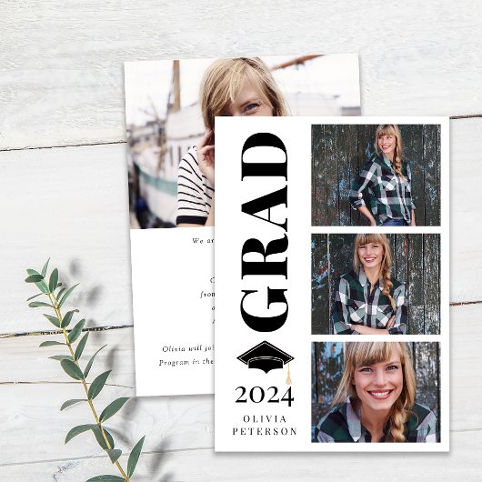 Foto Collage Klasse van 2024 Afstuderen Aankondiging