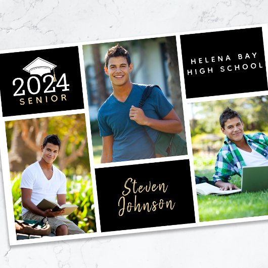 Foto Collage Klasse van 2024 Senior Afstuderen Aankondiging