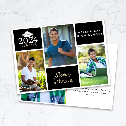 Foto Collage Klasse van 2024 Senior Afstuderen Aankondiging