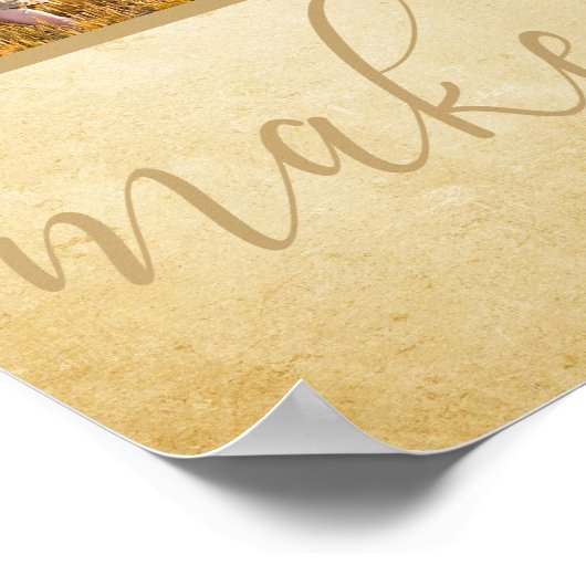 Foto-collage - kleinkinderen maken het leven groot poster (Hoek)