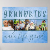 Foto collage - kleinkinderen maken het leven groot poster (Voorkant)