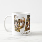 Foto Collage Knipsel Letters PAPA Koffiemok (Links)