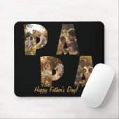 Foto Collage Knipsel Letters PAPA Muismat (Met muis)