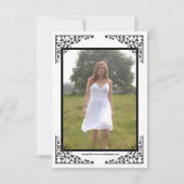 Foto Collage Lace - 3x5 Afstudeerder Aankondiging (Achterkant)