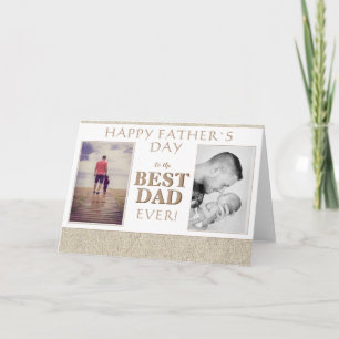 Foto Collage Landelijk Beste Papa Vaderdag Kaart