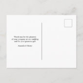 Foto Collage Leaf Monogram Weddenschap Hartelijk d Aankondigingskaart (Achterkant)