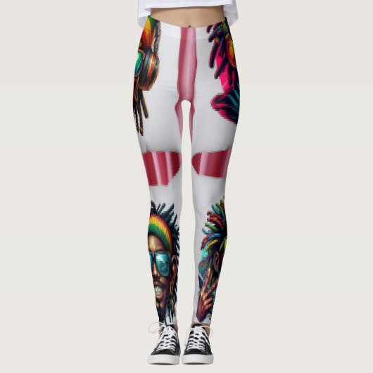 Foto Collage Leggings (Voorkant)