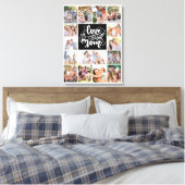 Foto Collage Lieve Mama 15 Afbeeldingen Canvas Afdruk (Insitu (Slaapkamer))