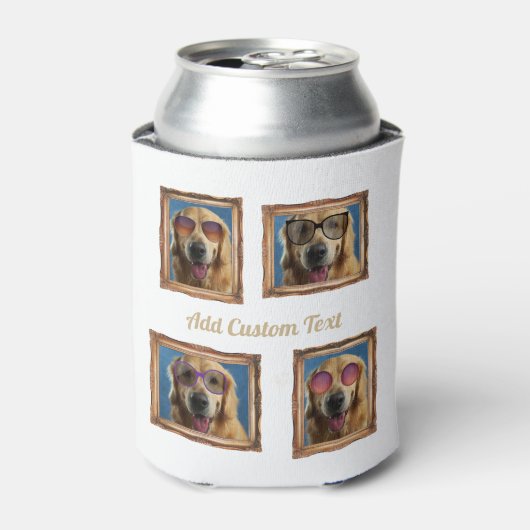 Foto Collage  Lijst Dogs Pets Family Blikjeskoeler (Blikje Voorkant)