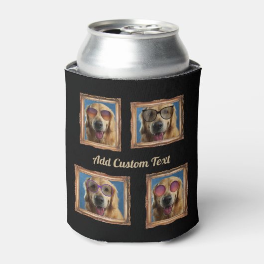 Foto Collage  Lijst Dogs Pets Family Blikjeskoeler (Blikje Voorkant)