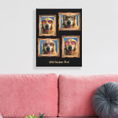 Foto Collage  Lijst Dogs Pets Family Canvas Afdruk (Insitu (Woonkamer))