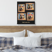 Foto Collage  Lijst Dogs Pets Family Canvas Afdruk (Insitu (Slaapkamer))