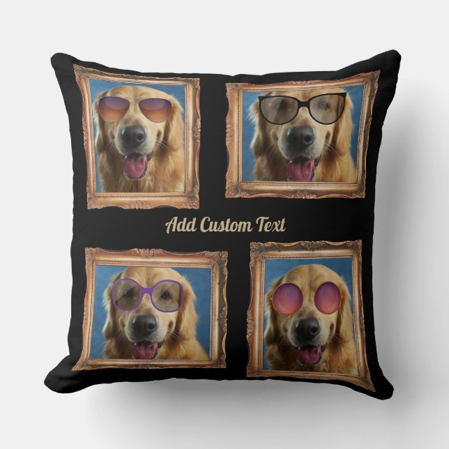 Foto Collage  Lijst Dogs Pets Family Kussen (Voorkant)