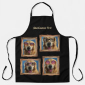 Foto Collage  Lijst Dogs Pets Family Schort (Voorkant)