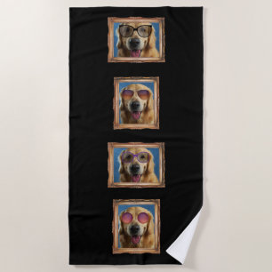 Foto Collage Lijst Dogs Pets Family Strandlaken