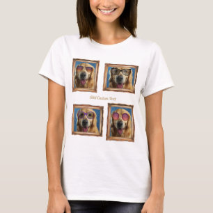 Foto Collage Lijst Dogs Pets Family T-shirt