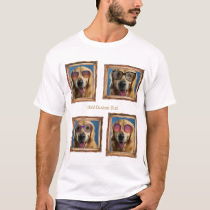 Foto Collage  Lijst Dogs Pets Family T-shirt