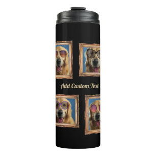Foto Collage Lijst Dogs Pets Family Thermosbeker