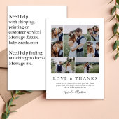 Foto Collage Love and Bedankt Wedding