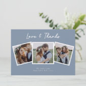 Foto Collage Love and Bedankt Wedding (Staand voorkant)