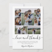 Foto Collage Love and Bedankt Wedding Bedankt Ca (Voorkant)
