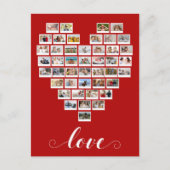 Foto Collage Love Instant Camera Heart Briefkaart (Voorkant)