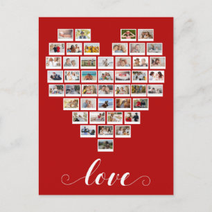 Foto Collage Love Instant Camera Heart Briefkaart