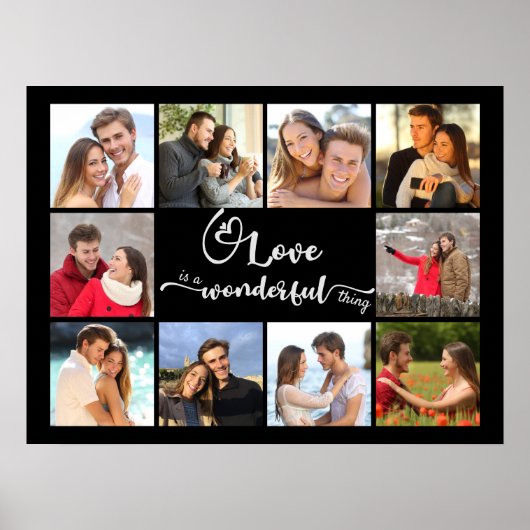 Foto Collage Love is een geweldig ding van 10 Afbe Poster (Voorkant)